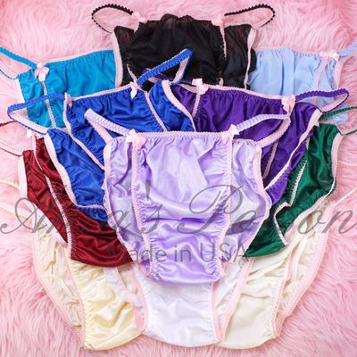 Ania's Poison Sissy Nylon Panties Rare Vintage Style string bikini soft ALL NYLON TRICOT 11 Colors! Sissy panties for men S - XXL - Limited! Ania's Poison Sissy Nylon Panties Rare Vintage Style string bikini soft ALL NYLON TRICOT 11 Colors! Sissy panties for men S - XXL - Limited!
