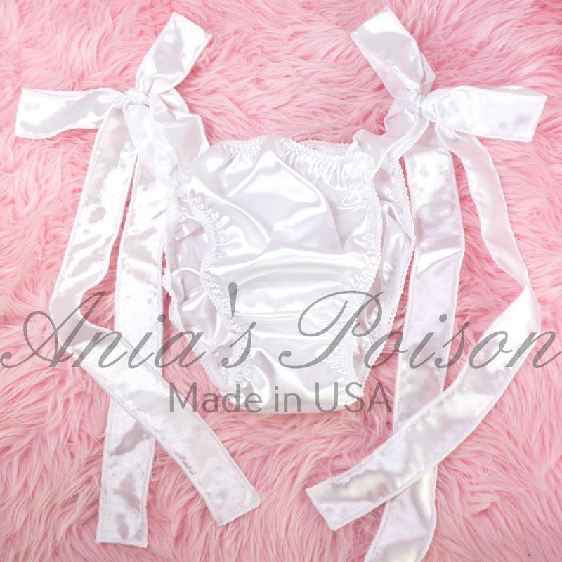 Ania's Poison Cut Panties FULLY LINED Ribbon tie side limited edition! S-XXXL