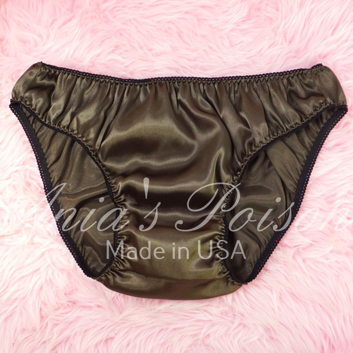 Anias Poison Full bikini cut Camo GREEN Soft satin lined SISSY panties for men MANTIES sz XXL Anias Poison Full bikini cut Camo GREEN Soft satin lined SISSY panties for men MANTIES sz XXL