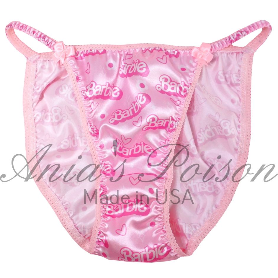 SUPER LIMITED only 10 each! Lace Duchess Classic 80's cut DOLLY valentines Day print satin wet look Vintage Style panties 6 7 8