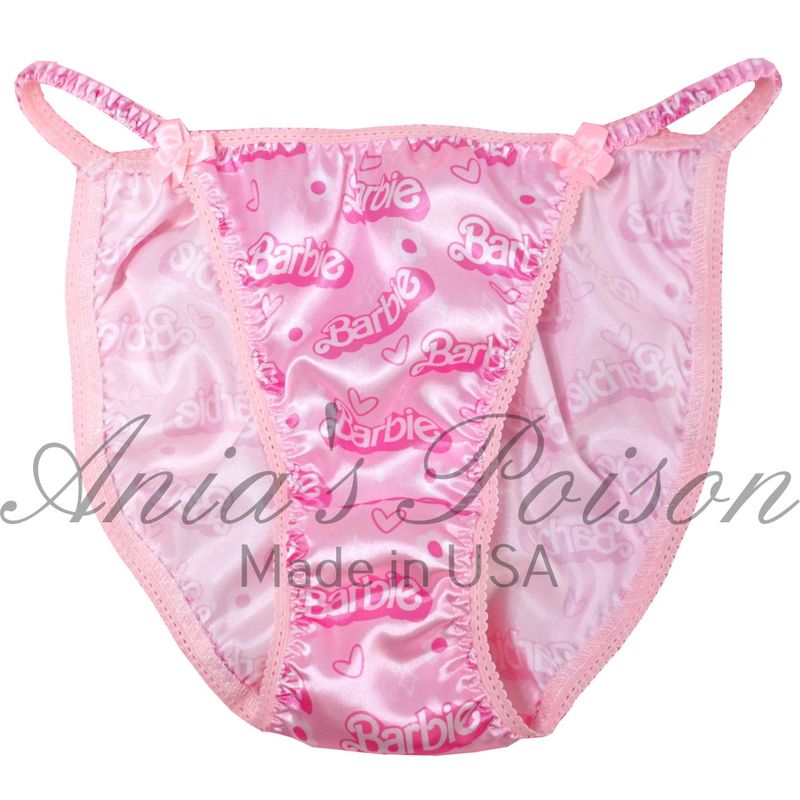 SUPER LIMITED only 10 each! Lace Duchess Classic 80's cut DOLLY valentines Day print satin wet look Vintage Style panties 6 7 8