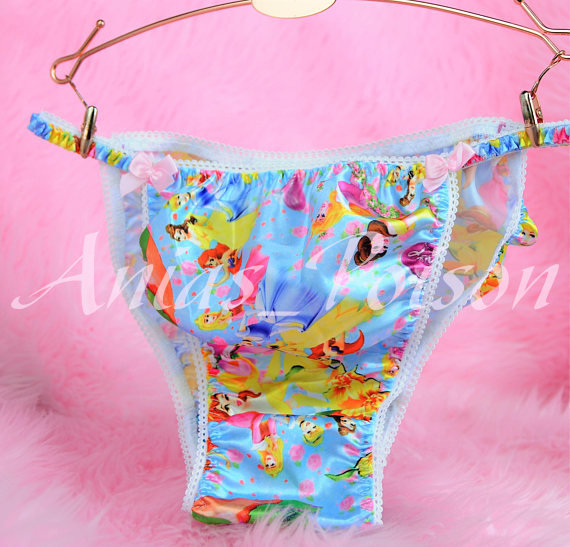 Ania's Poison MANties Princess Prints Super Rare 100% polyester string bikini sissy mens underwear panties - DEAD STOCK