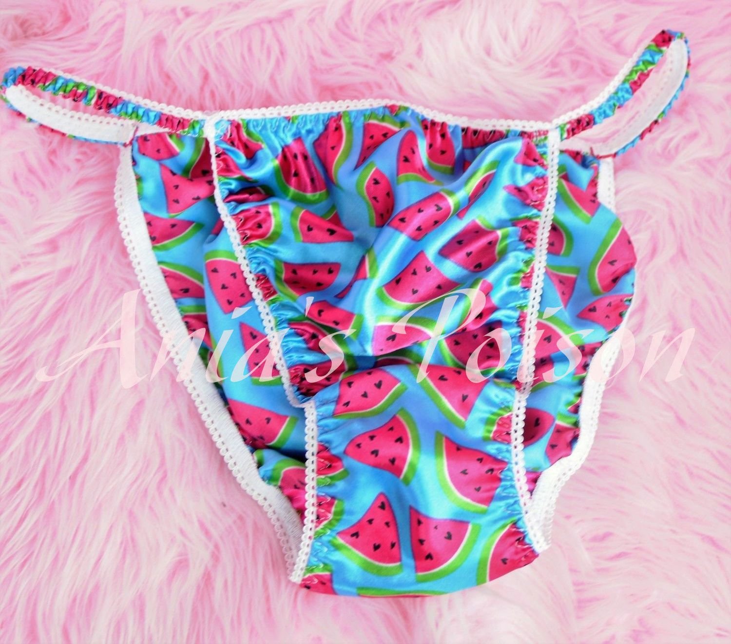 Ania's Poison MANties S - XXL Watermelon Novelty Prints Super Rare 100% polyester string bikini sissy mens underwear panties