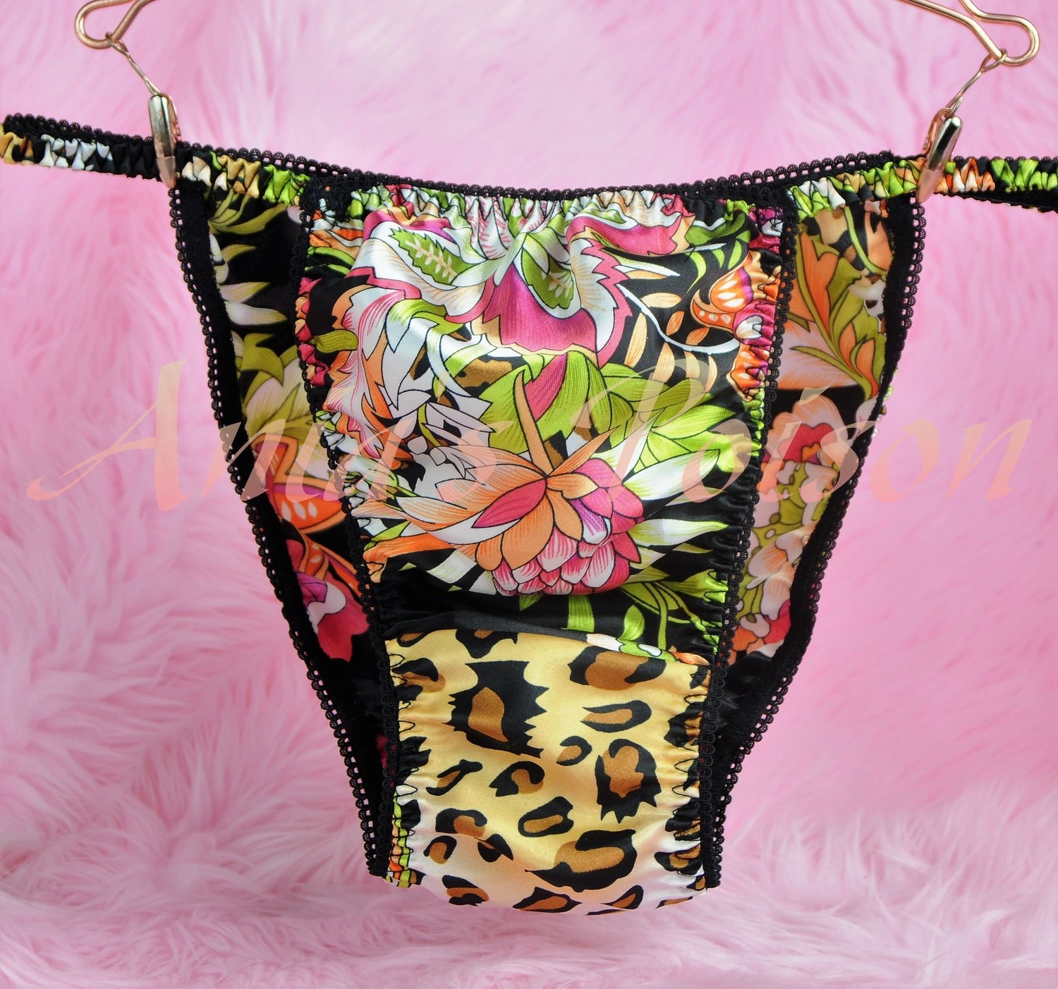 Ania's Poison MANties S - XXL Floral Leopard Animal Prints Asian 100% polyester string bikini sissy mens underwear panties