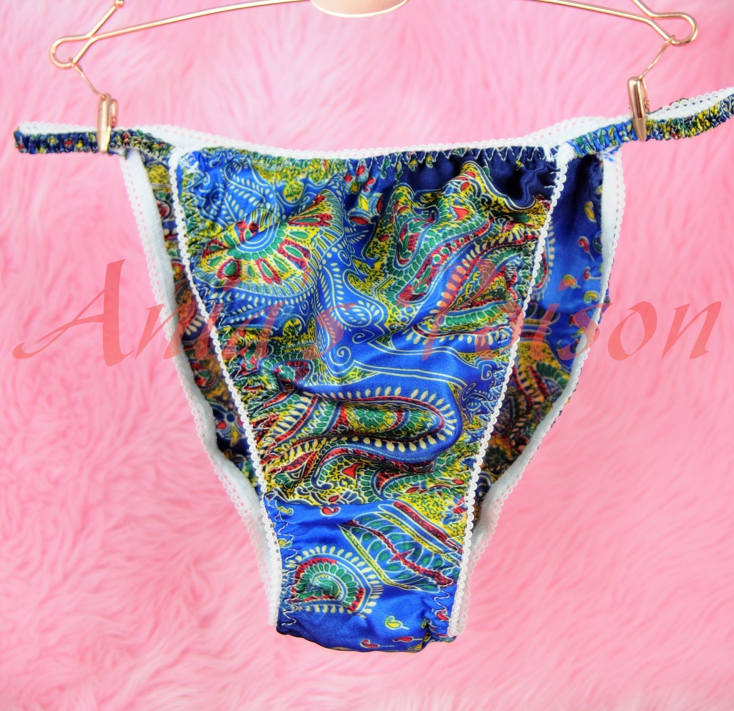Ania's Poison MANties S - XXL Floral Ethnic Tribal Rare 100% polyester string bikini sissy mens underwear panties