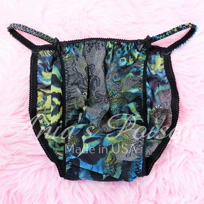 Sheer CHIFFON fabrics collection sissy mens string bikini panties S - XXL