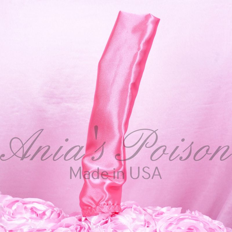 Satin Slippery Smooth Double sided pleasure sleeve Pink Black Orange