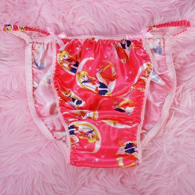 Ania's Poison Sailor moon Princess Print 100% polyester silky soft string bikini sissy mens underwear panties Ania's Poison Sailor moon Princess Print 100% polyester silky soft string bikini sissy mens underwear panties