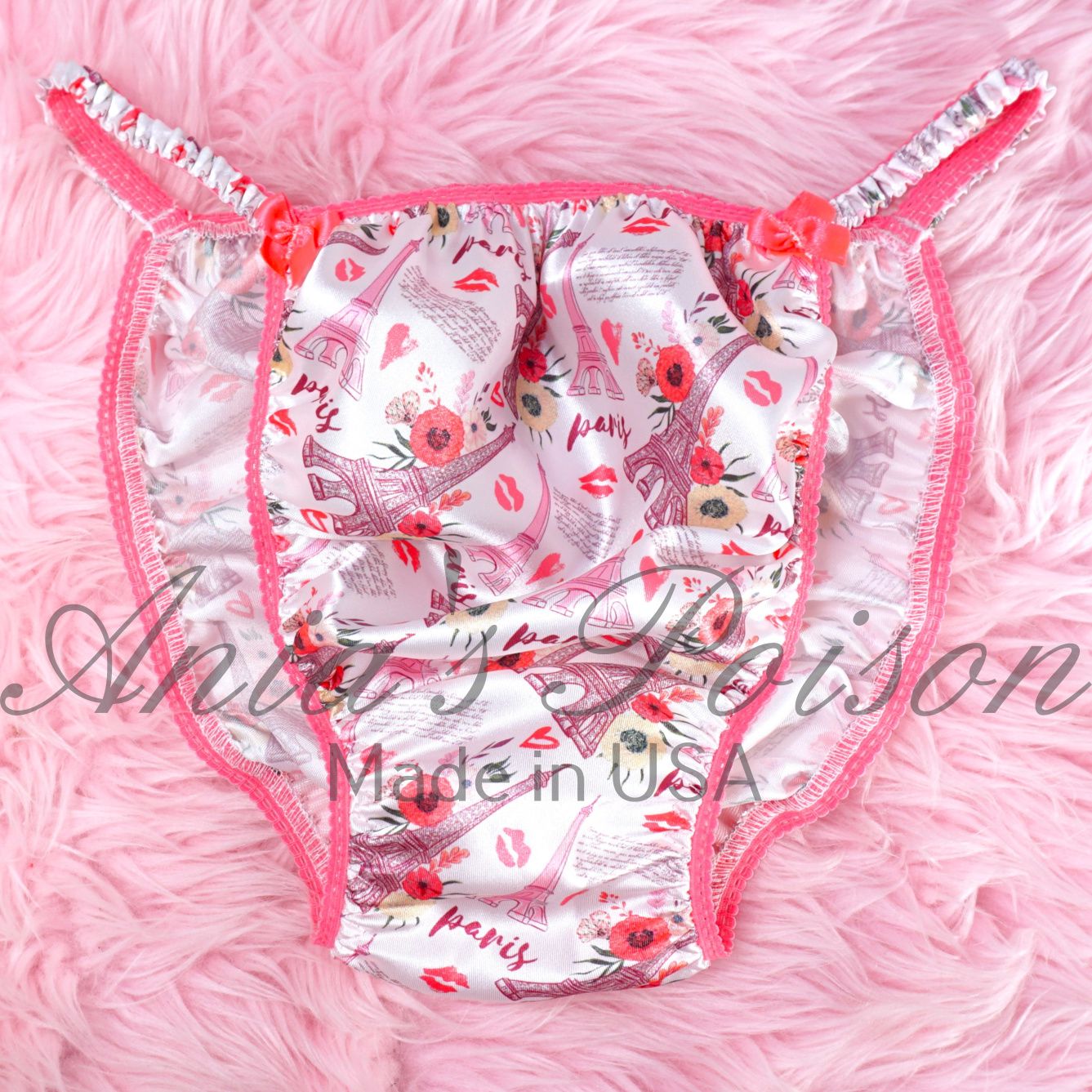 Valentine's Day Paris Print Ania's Poison Cut sissy MENS SATIN Beautiful Shiny Silky wet look Mens holiday string Bikini panties S-XXL Valentine's Day Paris Print Ania's Poison Cut sissy MENS SATIN Beautiful Shiny Silky wet look Mens holiday string Bikini panties S-XXL