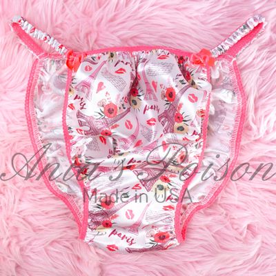 Valentine's Day Paris Print Ania's Poison Cut sissy MENS SATIN Beautiful Shiny Silky wet look Mens holiday string Bikini panties S-XXL Valentine's Day Paris Print Ania's Poison Cut sissy MENS SATIN Beautiful Shiny Silky wet look Mens holiday string Bikini panties S-XXL