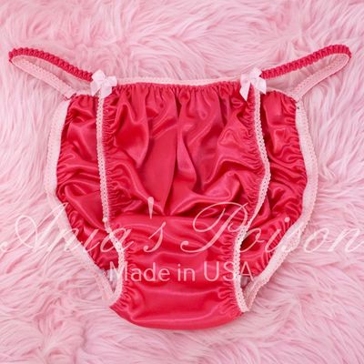 Ania's Poison Butter Soft SATIN Panties Hot Pink string bikini soft Sissy panties for men sz L Only Deadstock Ania's Poison Butter Soft SATIN Panties Hot Pink string bikini soft Sissy panties for men sz L Only Deadstock