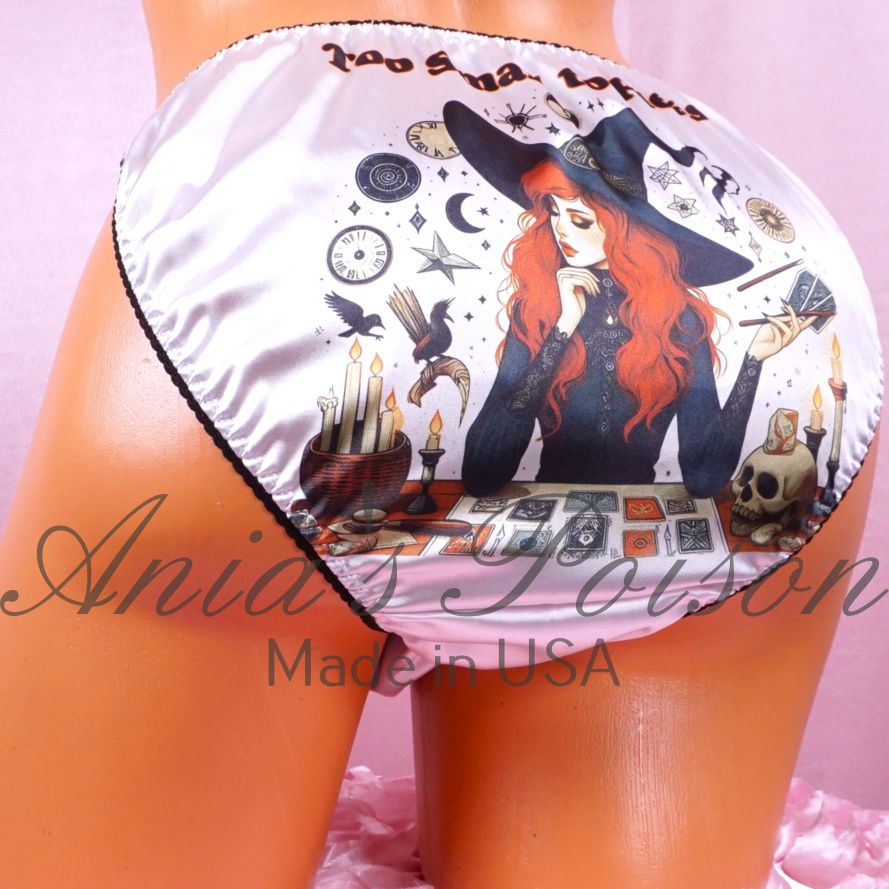 Ania's Poison HALLOWEEN Panties TOO SMALL TO PLEASE humiliation! 3 COLOR OPTION! 100% polyester SATIN string bikini sissy MENS or WOMENS underwear panties Ania's Poison HALLOWEEN Panties TOO SMALL TO PLEASE humiliation! 3 COLOR OPTION! 100% polyester SATIN string bikini sissy MENS or WOMENS underwear panties