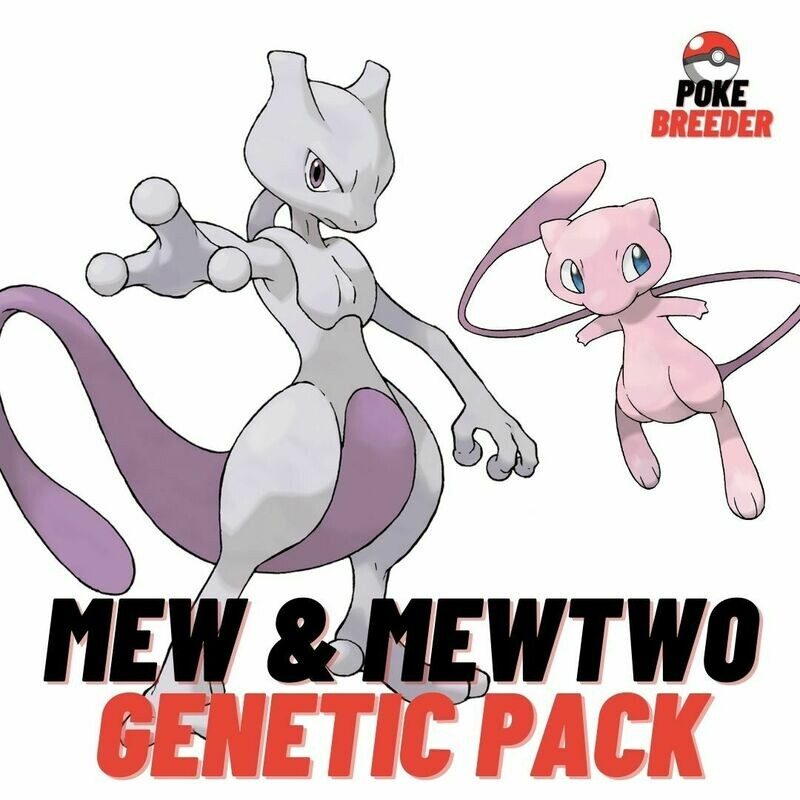 Mew &amp; Mewtwo 6IV (Lv.100) - Pack
