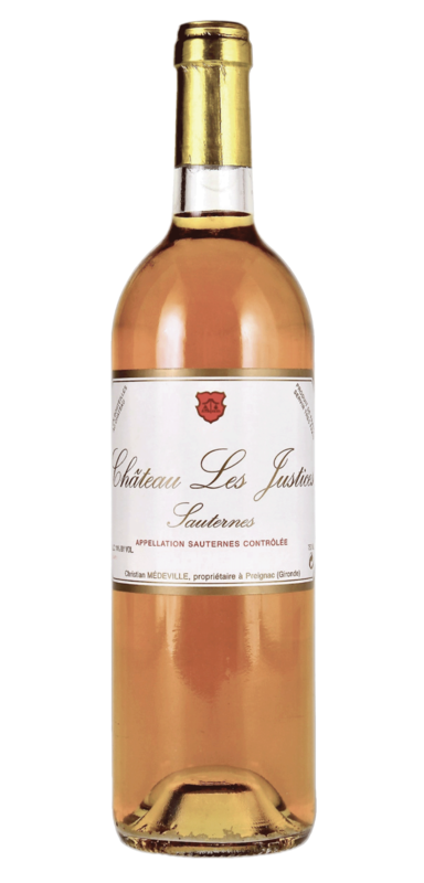 Sauternes 2015 (Sémillion, Sauvignon, Muscadelle) ; Chateau Les Justices - 75cl