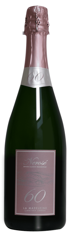 Nerosè60 Spumante ( Pinot Nero- Metodo Classico, 60 mesi)Rosè; La Madelaine -75cl