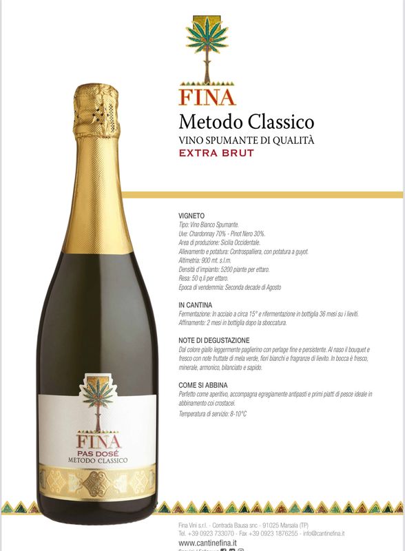 Cantine Fina Spumante Metodo Classico 36 mesi; Cantine Fina