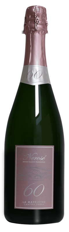 Nerosè60 Spumante ( Pinot Nero- Metodo Classico, 60 mesi)Rosè; La Madelaine -75cl