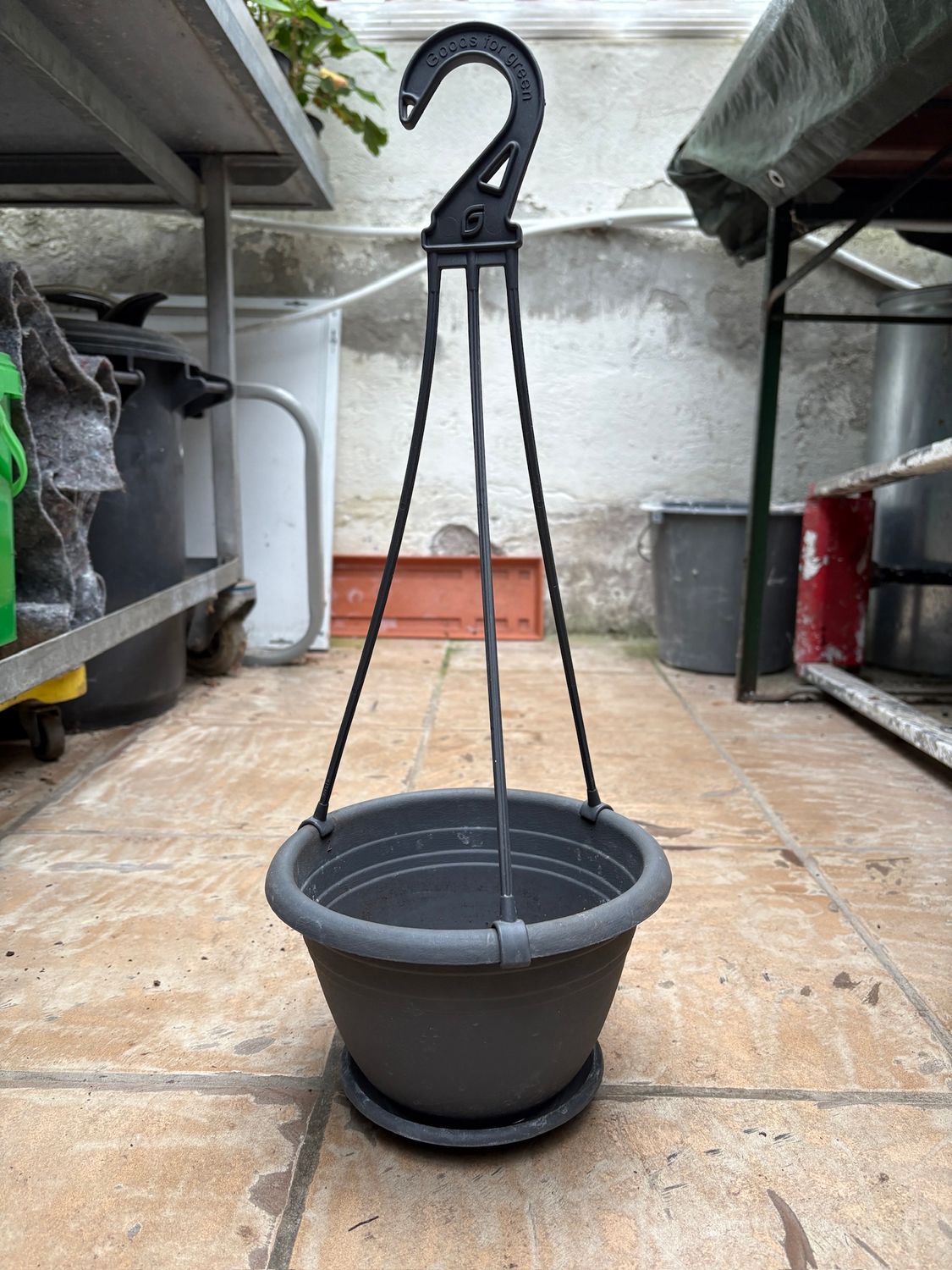 Hängeampel GALICIA Durchmesser 20 cm, Farbe Anthrazit Hängeampel GALICIA Durchmesser 20 cm, Farbe Anthrazit