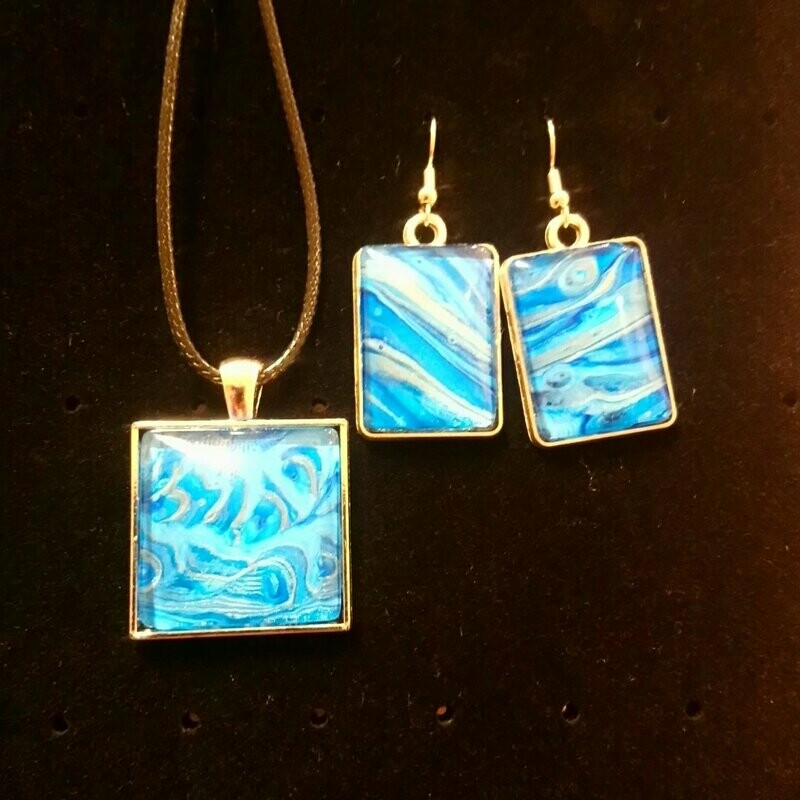 2er-Set blau/silber 2er-Set blau/silber