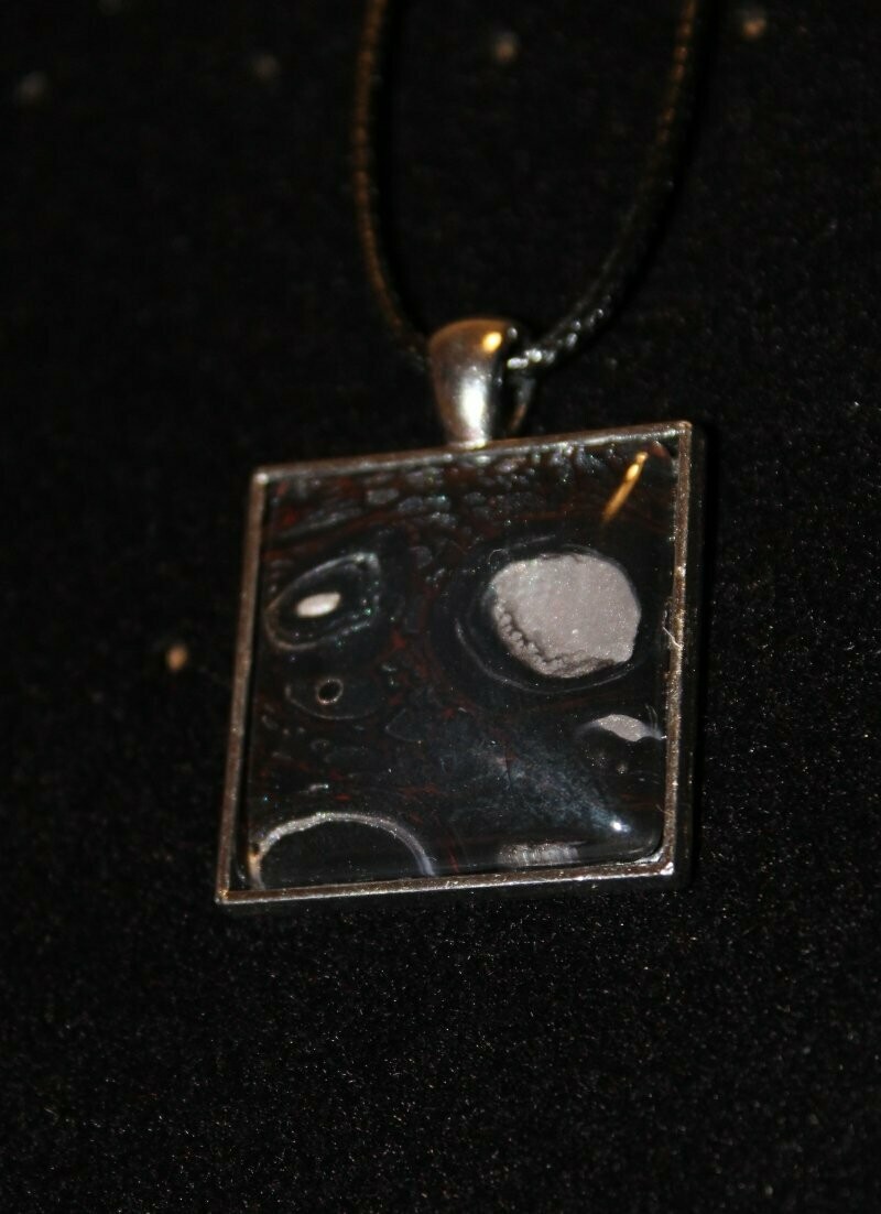 Kette schwarz/silber