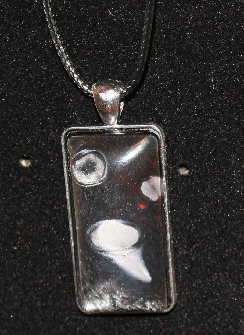 Kette schwarz/silber