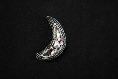 Brooch with crystals "Month"