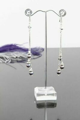 Earrings with natural pearls "Trio"