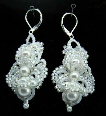 Lace earrings "Wedding"