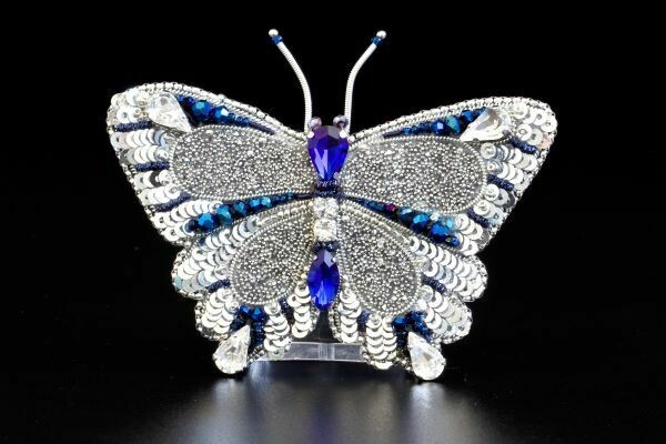 Вrooch with crystals "Butterfly Menelaus"