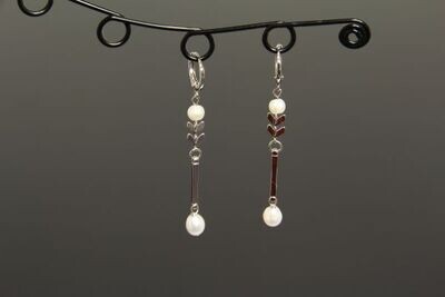 ​Earrings with natural pearls "Paula"