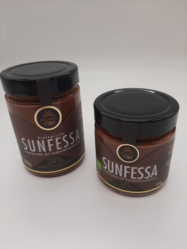 Sunfessa Schokocreme mit Sonnenblumenkernen