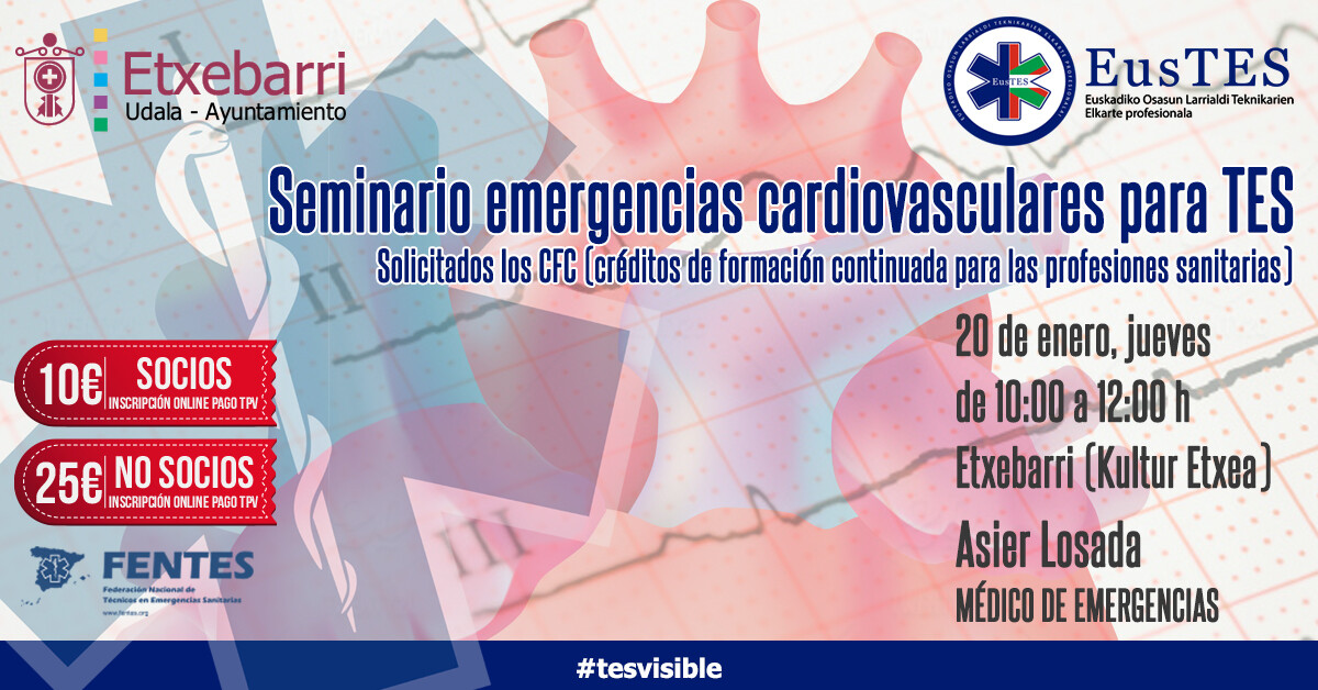 Seminario emergencias cardiovasculares para TES - NO SOCIOS
