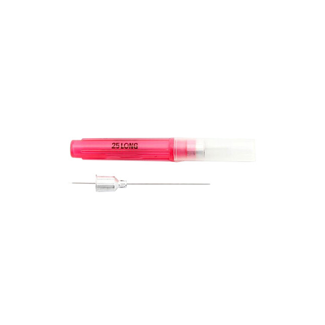 Monoject Needles, Metal Hub, # 401, Ga 25, Short, Red, 100/Pk