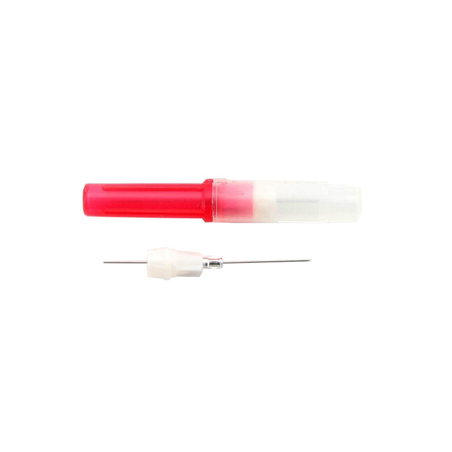 Monoject Needles, Plastic Hub, # 400, Ga 25, Short, Red, 100/Pk