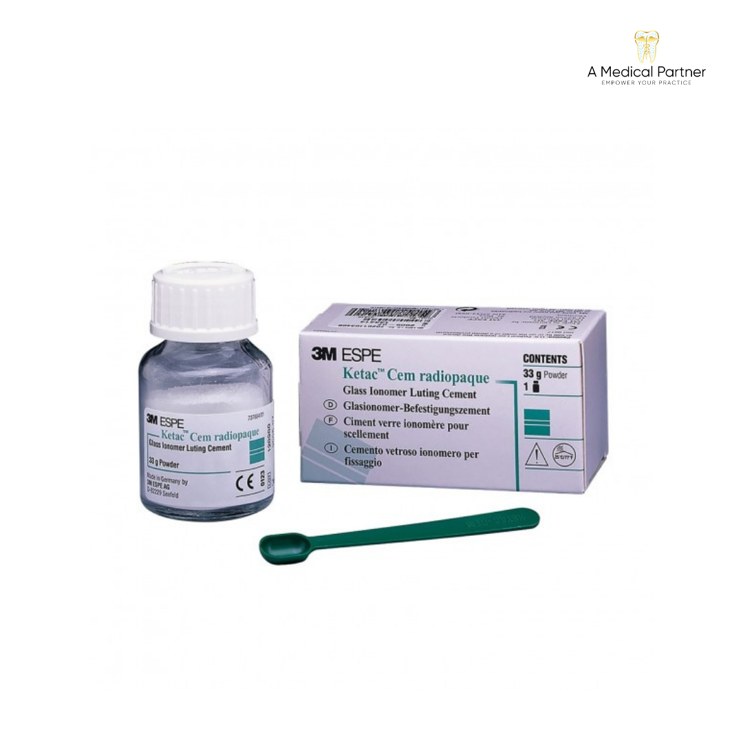 Ketac Cem Triple Pack Glass Ionomer Luting Cement (3x12ml. Liq. &amp; 3x33g Powder ) - 3M ESPE