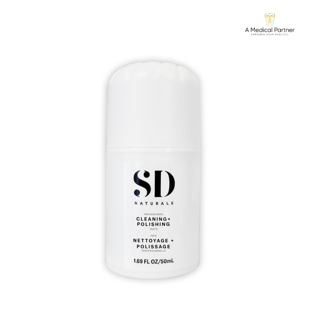 Spa Dent Naturals Cleaning + Polishing Paste 50ml Airless Pump - Case of 5
