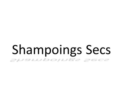 Shampoings Secs