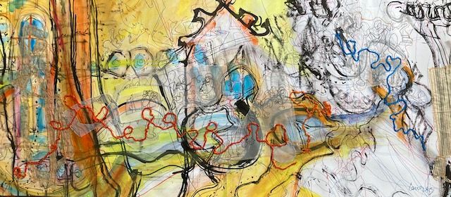 Both sides of the curtain