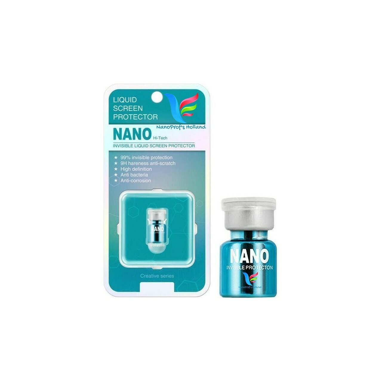 Hi-Tech Nano Invisible 9H Liquid Screen Protector | voor Mobiel, Tablet, Camera en Spelcomputer | Vloeibare screenprotector | Past altijd