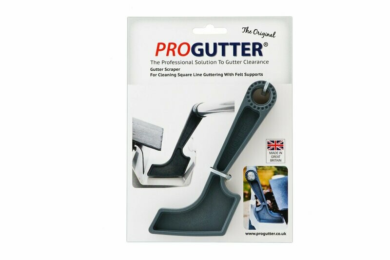 Felt support square line gutter cleaning scraper