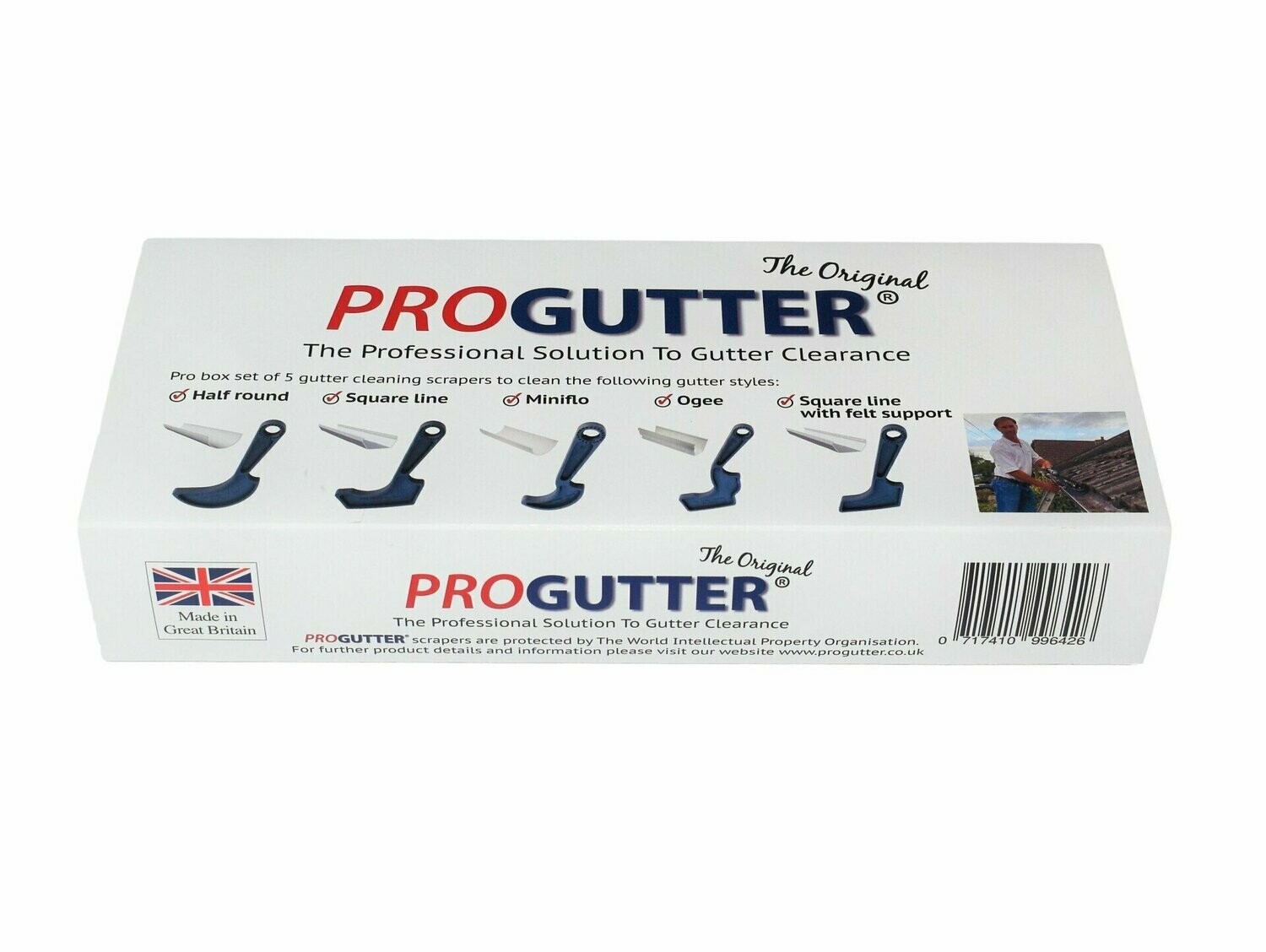 Box set of 5 gutter cleaning scrapers