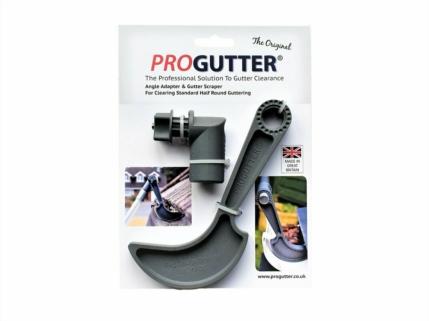Angle adapter and Half round gutter cleaning scraper Angle adapter and Half round gutter cleaning scraper