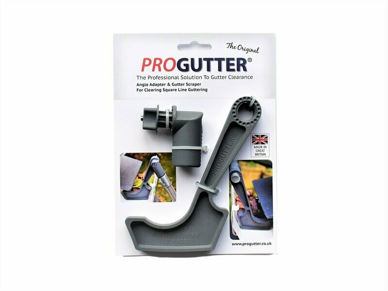 Angle adapter and Square line gutter cleaning scraper Angle adapter and Square line gutter cleaning scraper