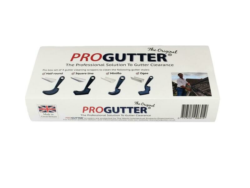 Box set of 4 gutter cleaning scrapers Box set of 4 gutter cleaning scrapers