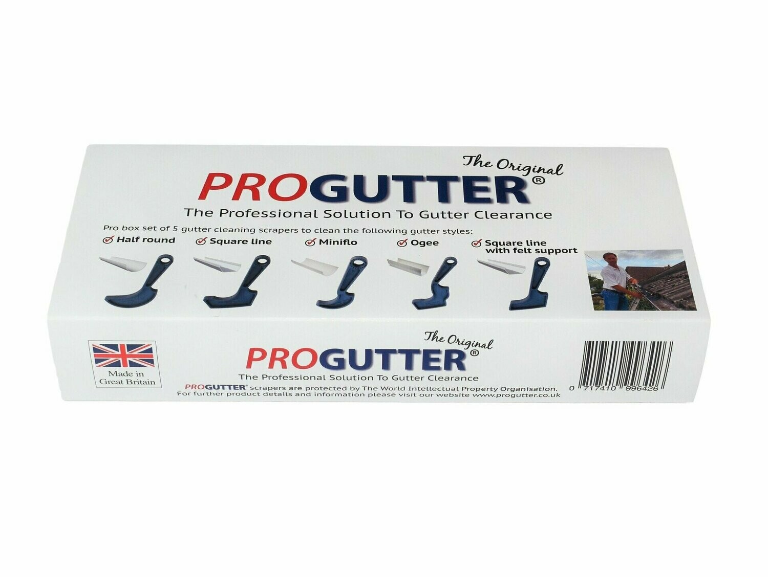 Box set of 5 gutter cleaning scrapers Box set of 5 gutter cleaning scrapers