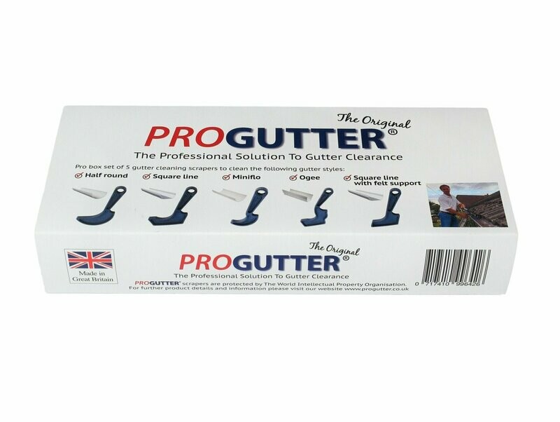 Box set of 5 gutter cleaning scrapers Box set of 5 gutter cleaning scrapers