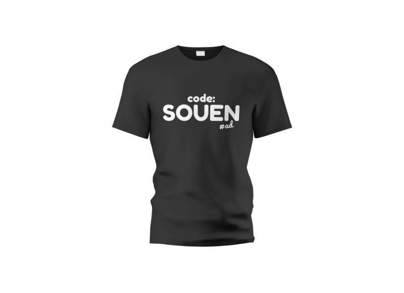 T shirt  Noir  code Souen