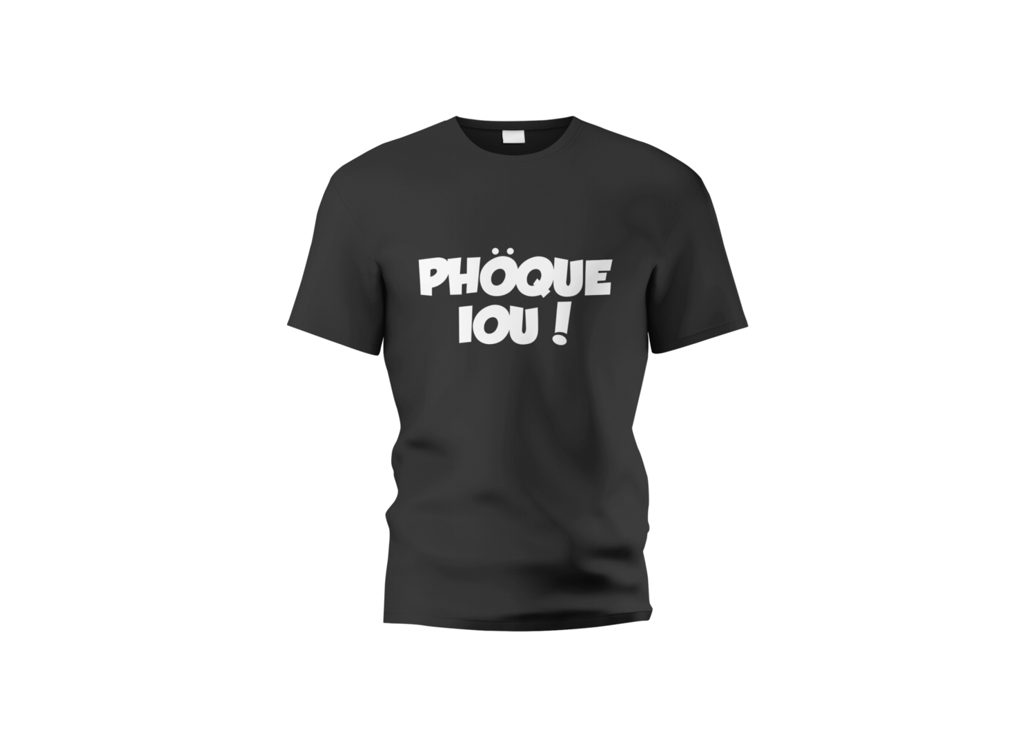 T shirt Noir Phoque iou