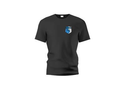 T shirt Noir FC Souen Coeur bleu