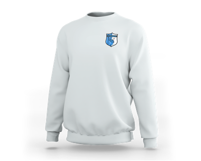 Pull  Blanc Fc souen coeur bleu